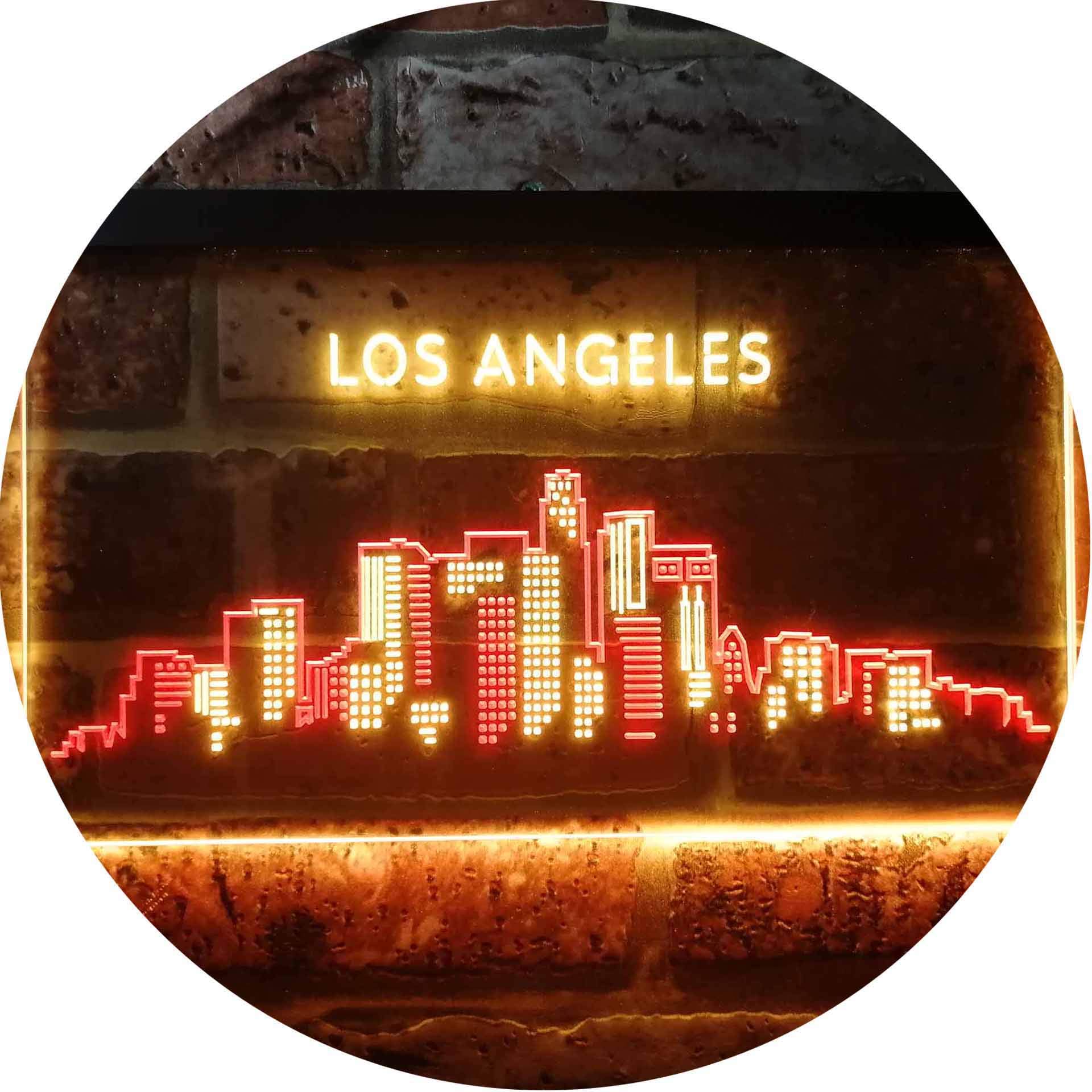 Amazon.co.jp: Los Angeles City Skyline Silhouette Dual Color